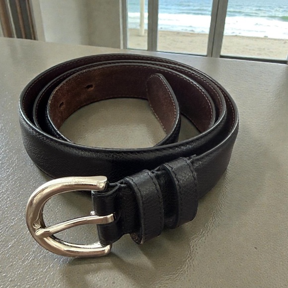 VTG COACH 3926 Black Leather Belt Size Large